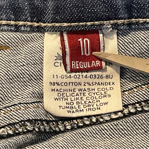 Stetson No. 214 City Trouser Blue Flare Wide Leg Jeans Size 10R - Picture 9 of 10